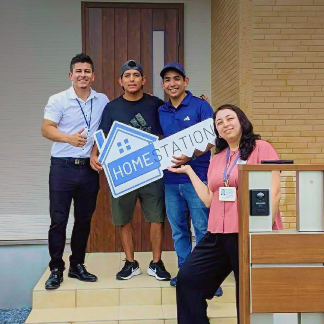 Fachada de casa entregue aos novos proprietários