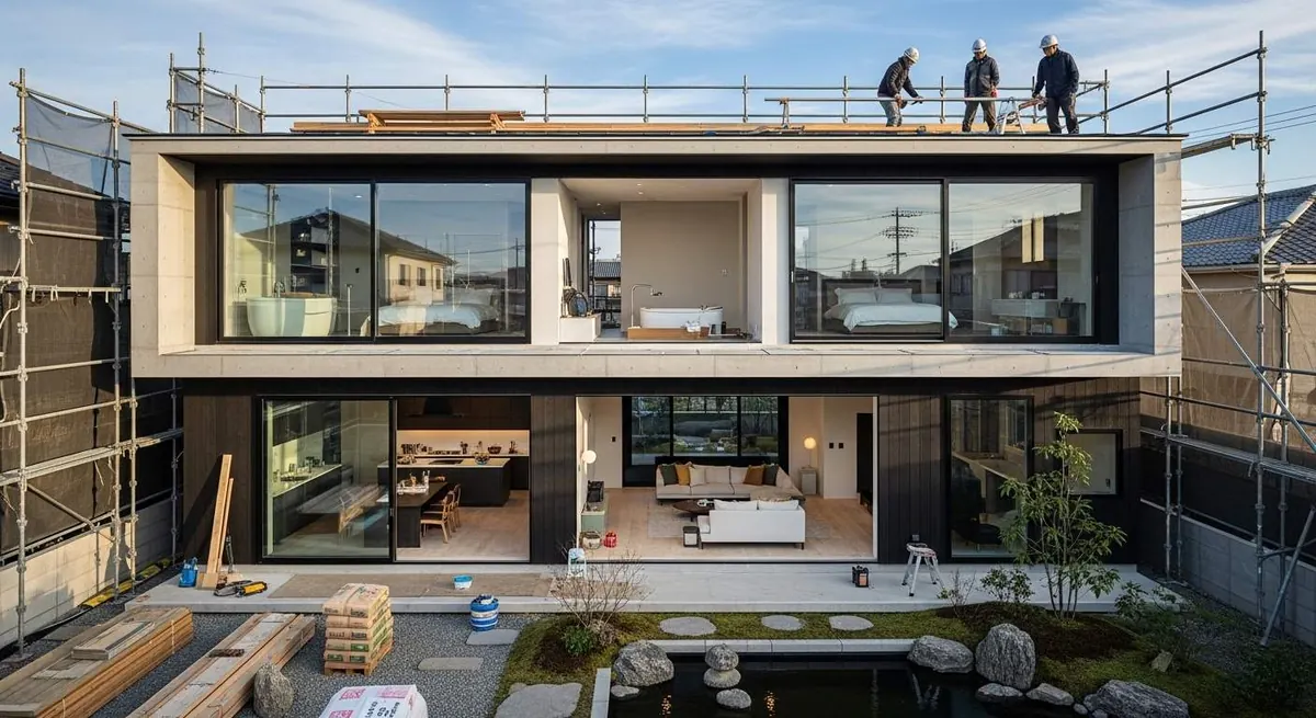 Casa em construção personalizada do jeito que o cliente sonha